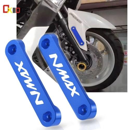 For YAMAHA NMAX N-MAX N MAX 155 2017-2018 Motorcycle Accessories CNC Front Axle Coper Plate Decorative Cover With NMAX 155 logo