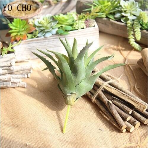 YO CHO Artificial Plant Real Touch Fake Pineapple Leaf Simulation Plant For Garden Home Balcony DIY Decor High-end Fake Plant