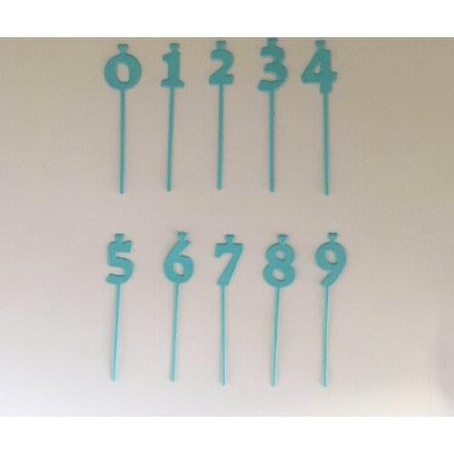 Metal Cutting Dies Love Number 0-9 for DIY Scrapbooking Photo Album Embossing Paper Cards Crafts 50*115 mm