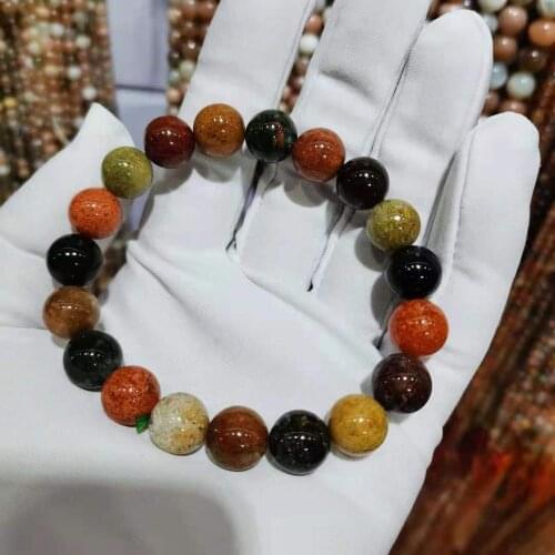 Natural Stone Beads Bracelet Four Season Ghost For Men And Women Wear Elastic String Beaded Jewelry6mm 8mm 10mm