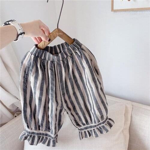 Celveroso 2021 Summer New Trousers Girls Korean Seventh Trousers Harun Trousers Summer Trousers Children Anti-mosquito Trousers