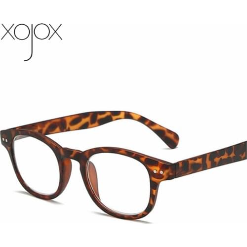 XojoX Computer Reading Glasses Men Vintage Women Round Presbyopia Glasses Unisex Hyperopia diopter +1 +.1 5 +2.0 +2.5 +3.0 +3.5