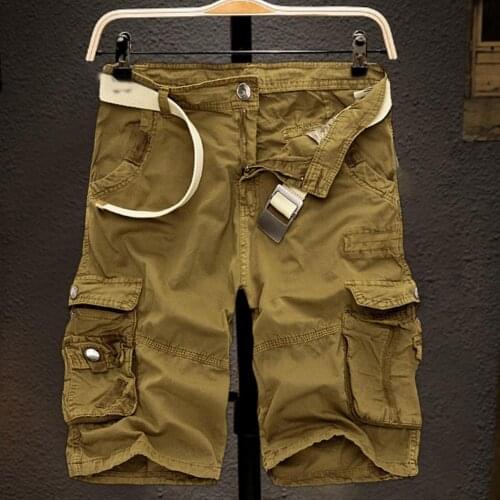 Shorts Camouflage Skin-friendly Men Pockets Fifth Cargo Pants for Daily Wear