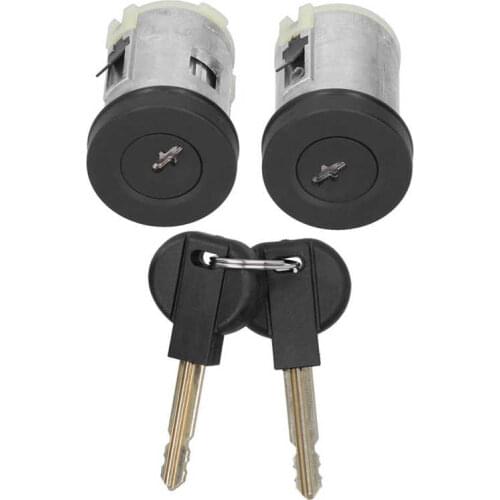 Door Lock Barrel with 2 Keys Replacement Parts Aluminum Alloy Fit for Peugeot Expert/806 Car Accessory