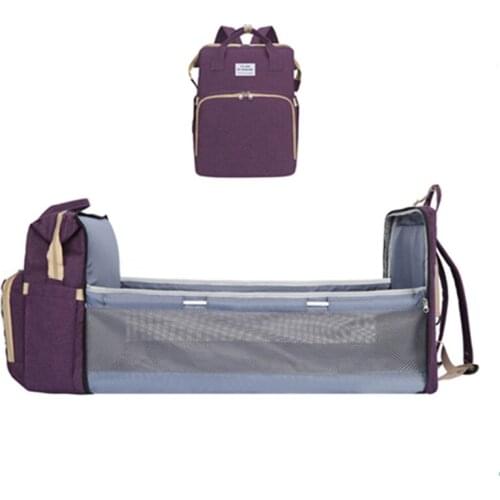 New Diaper Bag Mummy Bag Backpack Multifunctional Baby Bed Bags Maternity Nursing Handbag Stroller Bag Drop Ship Portable Crib