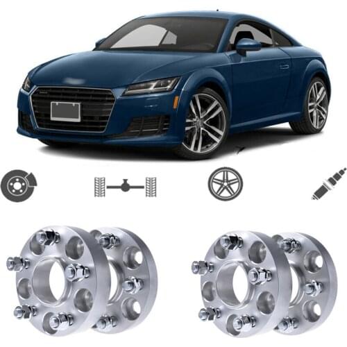 Teeze 4pcs 5X112 57.1CB 25mm Thick Hubcenteric Wheel Spacer Adapters For Audi A8 2005-2010/ TT 2006