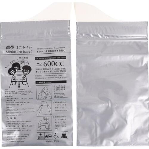 Unisex Disposable 600CC Urine Bag Bags Outdoor Travel Emergency Mini Toilet For Children Adult 22.5cm x 13cm
