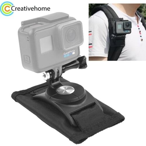 360 Degree Rotating Quick Release Strap Mount Shoulder Backpack Mount for GoPro HERO6 /5 /5 Session /4 Session /4 /3+ /3 /2 /1