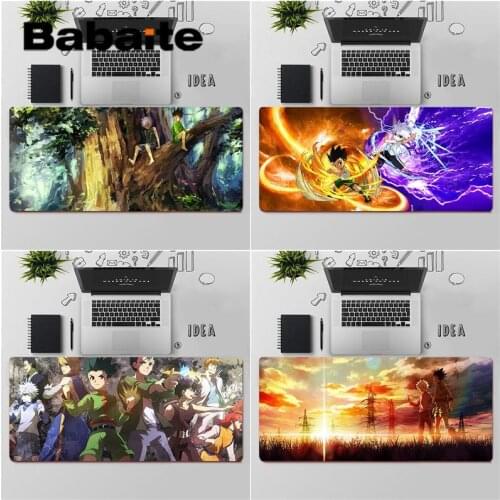 Babaite High Quality Hunter x Hunter GON Killua Customized laptop Gaming mouse pad Rubber Computer Gaming mousepad