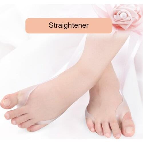 1 Pair Toe Feet Valgus Hallux Bunion Orthotics Silicone Feet Care Corrector Thumb Adjuster Orthopedic Corrector Toe Separator M2