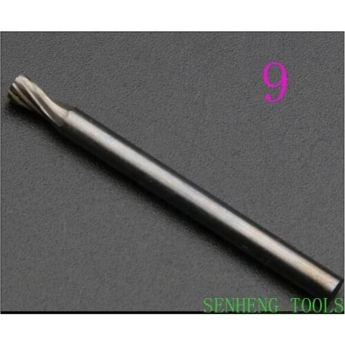 1piece 9# 3x3mm Tungsten carbide rotary burrs grinding head wheel for metal cutters