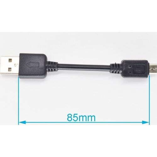 1pc Black 10cm USB 2.0 Type A Male to Micro B Male Adapter Converter Cable