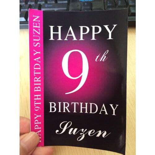 10 units custom Personalised Wine Champagne Bottle Label Birthday Gift 20 30 40th 50th 60th 21st