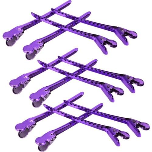 12Pcs Hair Clips Steel Flat Metal Single Prong Alligator Hair Clips Barrette for Bows DIY Accessories Hairpins