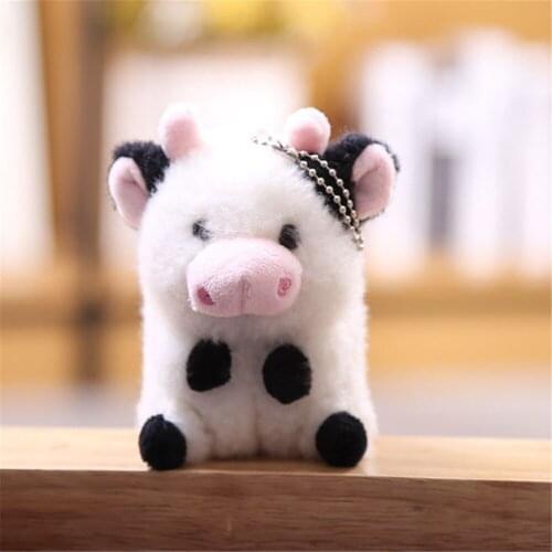 13CM Cow Plush TOY ; Childrens Small Animal Stuffed Plush TOY