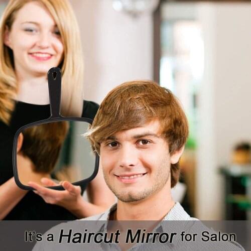 Airdressing Hand Mirrors, Professional Handheld Makeup Mirrors With Handle, Easy Carrying And Using