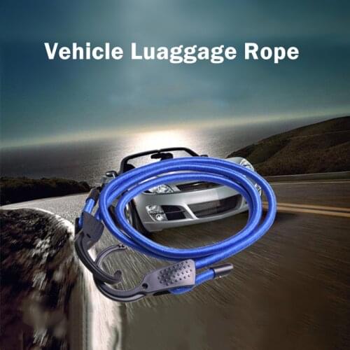 Car-Styling 1.5m Stretch Elastic Bungee Cords Hooks Bicycle Bike Cycling Luggage Straps Stacking Rope For Travelling Suitcase