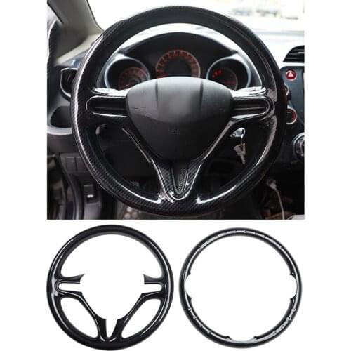 Car Steering Wheel Anti-Scratch Bright Strip Scratch-Covering Interior Patch for Honda Fit 2008-2011 City 2008-2014