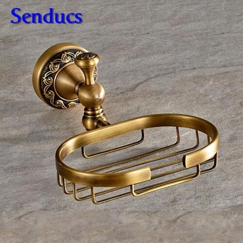 Free shipping luxury copper soap dish with inwall mounted antique bathroom soap dish for bathroom accessories soap holder