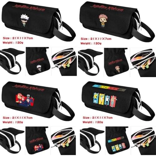Anime Jujutsu Kaisen Cosplay Unisex Cartoon Students School Pen Pencil Case Stationery Box Storage Bags Fashion Daily Gifts
