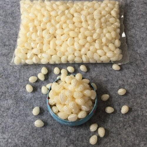 Droplets Waxberry Ball Shape Pearl Piece Hair Accessories Wholesale diy Imitation pearls DIY Phone Beauty Essential 12*16mm 500g