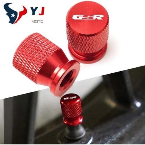 GSR Wheel Tire Valve Caps CNC Aluminum Air Port Covers For SUZUKI GSR750 GSR600 GSR400 GSR 750 600 400 Motorcycle Accessories