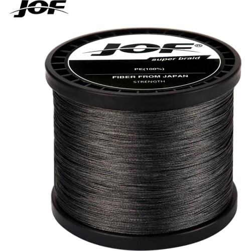 JOF X8 Multi-Color 8 Strands PE Fishing Line 1000M 20 30 40 50 60 80 100LB Smooth Braided Lines Carp Fishing