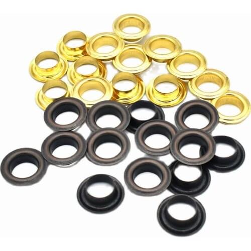 10mm Gold Brass Eyelet Metal Eyelet With Washer Leather Craft Repair Grommet For DIY Clothing Scrapbooking Craft Projects 20 set