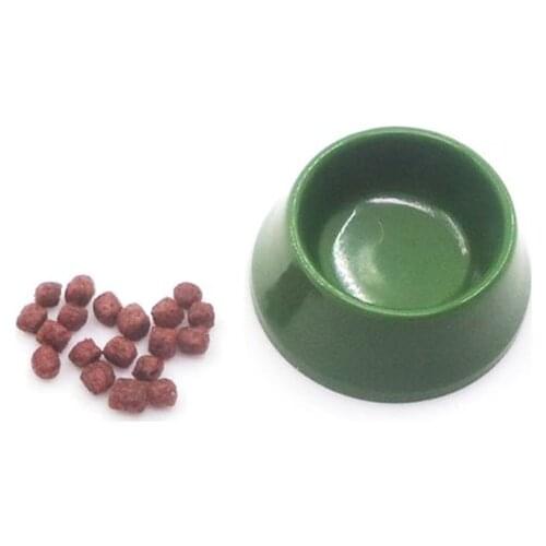 1/12 Dollhouse Miniature Pet Dog Cat Food On Bowl Kitchen Garden Decor Doll House Accessories