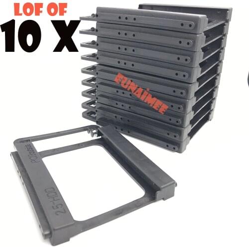 AMLI-UEV 2.5 inch to 3.5 inch SSD HDD Notebook Hard Disk Drive Mounting Kit Plastic Adapter Bracket Dock
