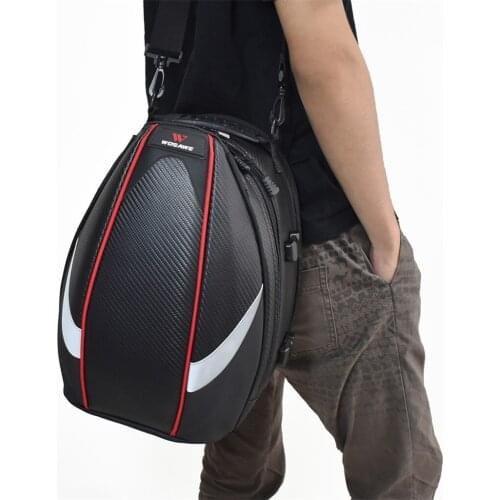 Motorcycle Seat Bag/Tail Bag Multifunctional PU Leather Waterproof Luggage Bag for Motorbikes Bike Racing Cycling