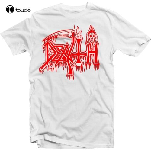 New Death Classic Logo (Red On White) T-Shirt New! Tee Shirt S-5Xl