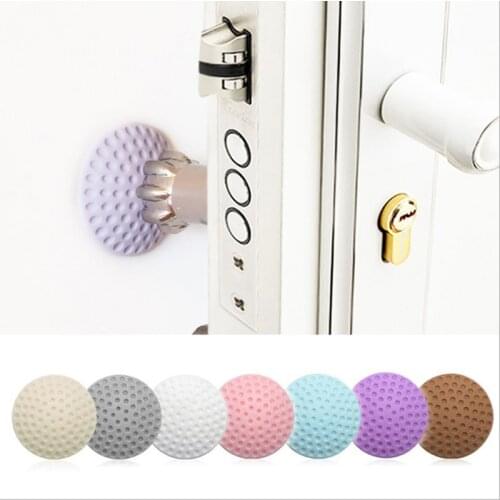 NEW 1pc Wall Thickening Mute Door Stopper Door Crash Pad Rubber Fender Handle Door Lock Protective Pad Protection Stickers