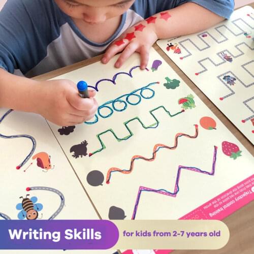 Educational Toys for Children 3 Years Coloring Book Montessori Toys Kids Learning Toys Writing Drawing Toys Homeschool Supplies