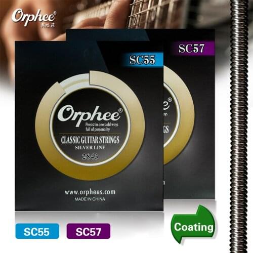 Orphee SC-55/57 Classic Guitar Strings Imported nylon Imported silver jacketed wire (028-045) inch multiple choices