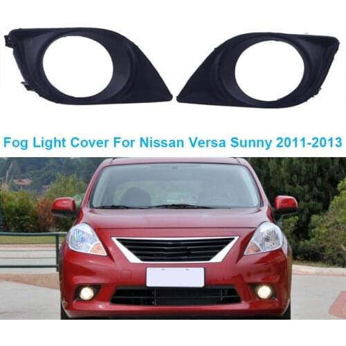 Front Bumper Fog Light Frame Cover Lamp Trim Gille For Nissan Versa Sunny 2011-2012 ,Saloon Car Accessories