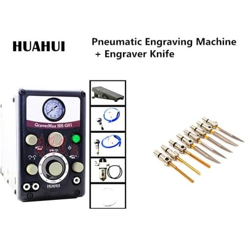 Jewelry Engraver tools New Type 0-8000 strokes /min Jewellery Pneumatic Engraving machine+ Engraver Knife Graver machine
