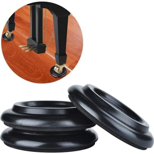 3Pcs Piano Caster Cups Grand Piano Caster PadsAnti-Slip&Anti-Noise,Solid Wood Coasters Cups Piano Leg Pad for Tripod Grand Piano