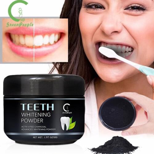 GPGP Teeth Whitening Charcoal Powder Activated Charcoal Teeth Whitener Powder Oral cavity Dental Tooth Hygiene Care Powder