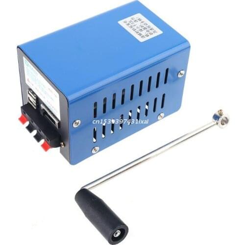 Portable Emergency Generator Inverter Outdoor Multifunction Manual Crank Dynamo Dropship