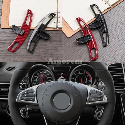 Steering Wheel Paddle Shift For Mercedes Benz AMG A45 CLA45 C63 CLS63 S63 GLA45 GLE63 GLS63 2015-2020 Carbon Fiber Shifter