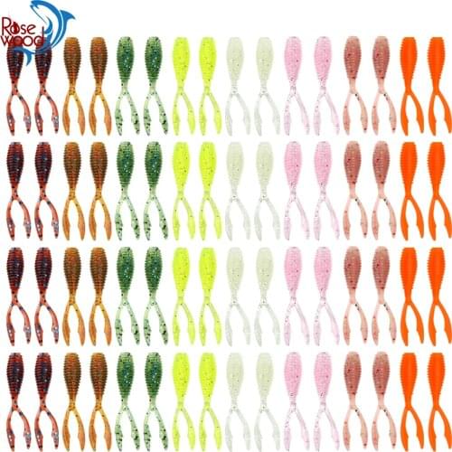 RoseWood Silicone Fishing Lure 36mm/0.3g Lure Wobber Jig Swimbait Ajing Beam Stickt Artificial Bait Trout Rockfish Fishing Lures