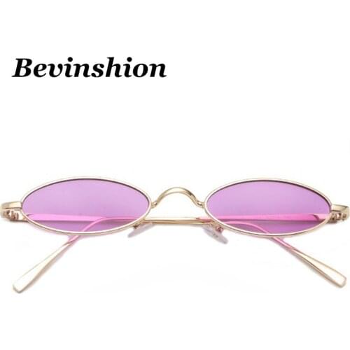 New Sexy Ladies Sunglasses Oval Small Brand Designer Vintage Women Retro Sun Glasses For Men Clear Lens Goggles Cute Mini Cool