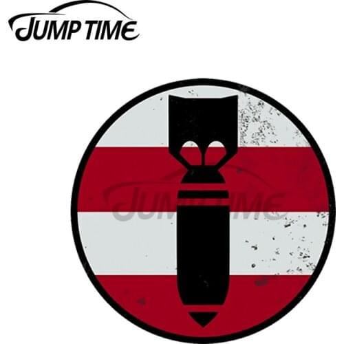 JumpTime 13 x 13cm For WW2 Retro Bomber Patch VAN Car Sticker Trunk Motorcycle Laptop Windows Decal Windows Vinyl Car Wrap