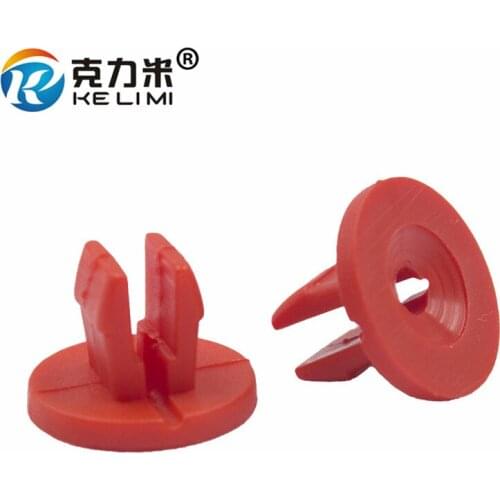KE LI MI Auto Nut Grommet Clips Bigs 9mm hole For Ford Red Plastic Fixed Grommet Car Fastener