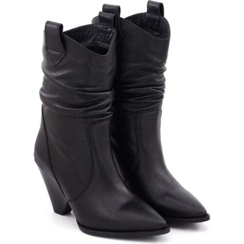 Womens Genuine Leather Boots 2020 Autumn Winter Fashion Premium Quality Ultra Comfort Made in Turkey