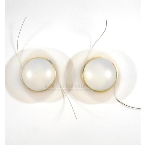 2 pcs 25.4mm 25.5mm (1") polyester diaphragm dome Tweeters voice coil 8ohm