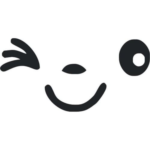 2pcs Reflective Cute Smile Auto Sticker Pvc Rearview Mirror Decal Cartoon Style Car Smile Eyes Face Suitable for All Cars10*10cm