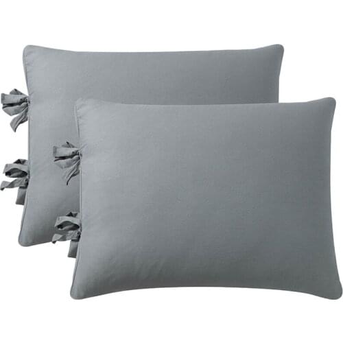2-pack Elastic Solid Color Pillowcase Rectangle Home Sofa Pillow Cover