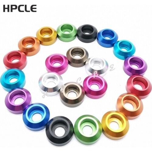 10pcs/lot cap head aluminum washer M2 M2.5 M3 M4 M5 M6 M8 Corlorful Aluminum Alloy Cap Head Gasket washer for RC parts